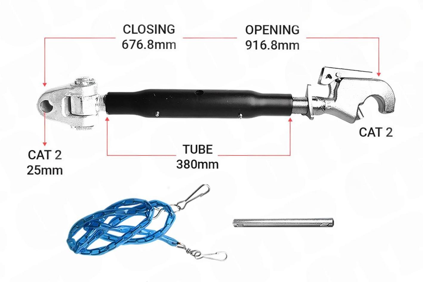 Heavy Duty Top Link Knuckle | KH22380 | S13993, S74489, S74489, 4175939, 21007