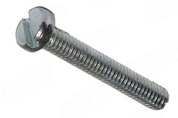 Skrue M3 x 25 Ostehoved Fin Zink & Gul