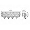 Lysbj�lke 5040 Raw Lumen St�rrelse 300 x 65 x 80 mm | 56104 |  58749LED