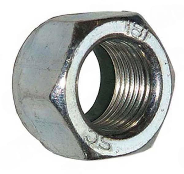 Nyloc-m�trik M18 Fin Zinkbelagt