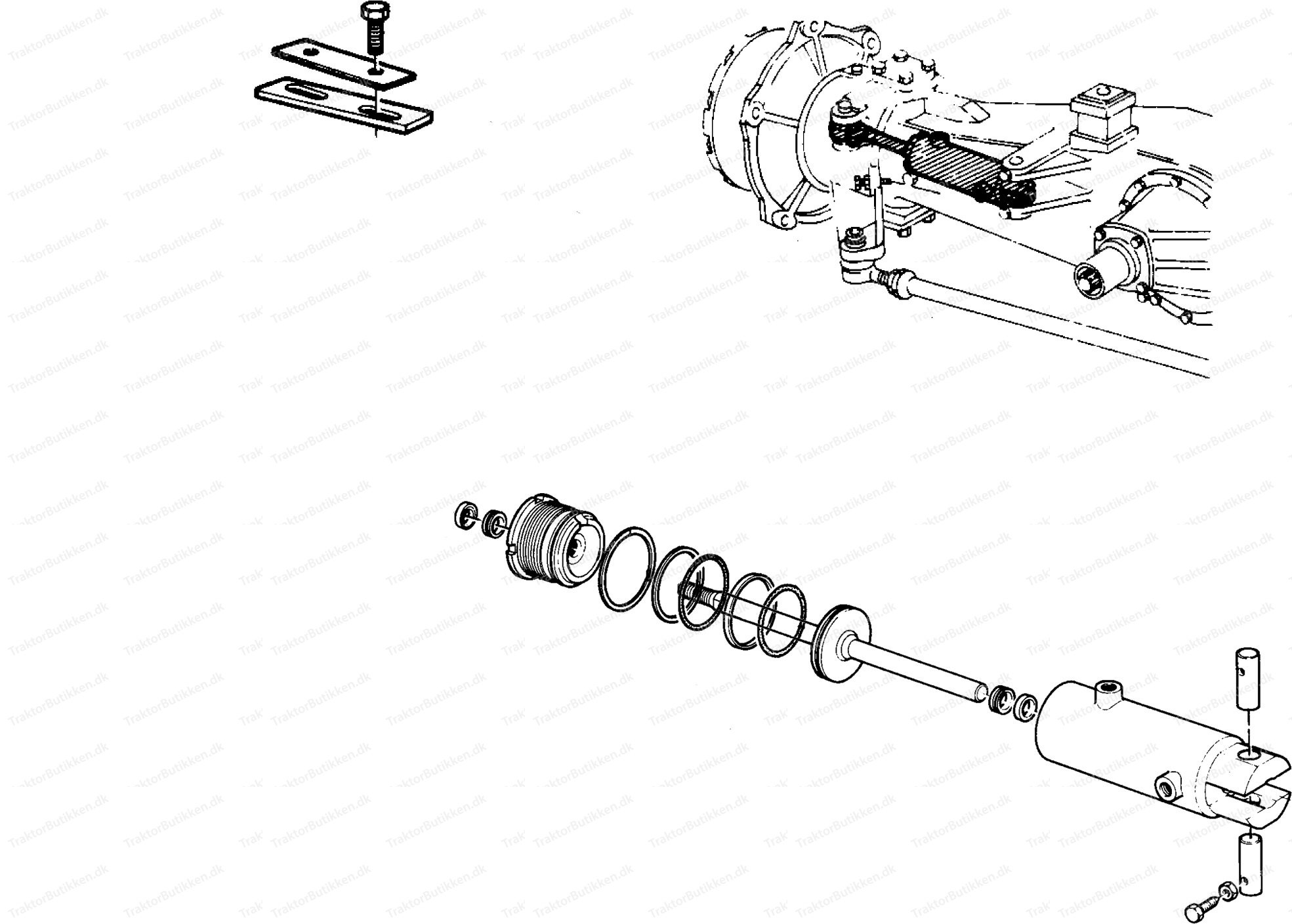 Bakring tillhydraulpump