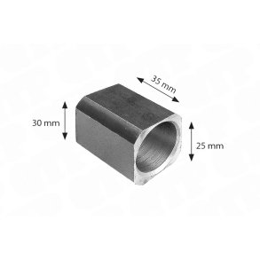 Mellemringsm�trik - L�ftestang 30mm (uden gevind) | P43206 | DRP43206