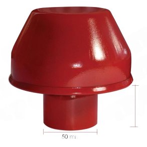 Luftfilterhat 35 Kort - 50mm
