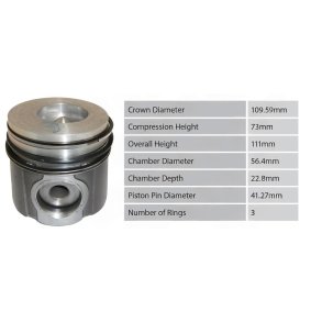 Stempel med ringe Ford 5610S 6610S 6810S