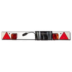 Trailerplade 4ft m/ 5m kabel