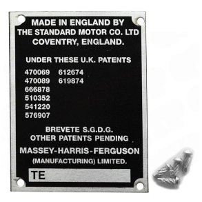 Traktoremblem 20D Serienummer