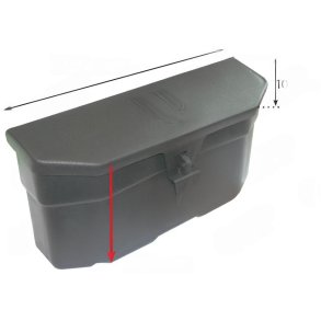 V�rkt�jskasse Sort Plastik 300