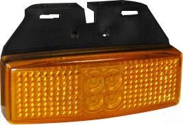 Sideblinklys LED m. beslag Amber 12/24V