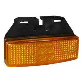 Sideblinklys LED m. beslag Amber 12/24V