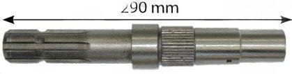 Aksel 3000 1000rpm 6-splinet