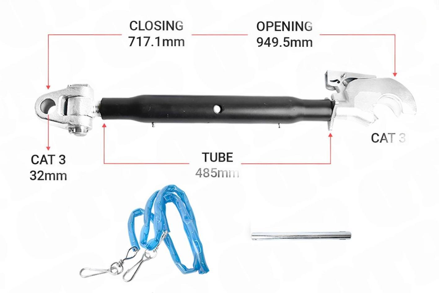 Topled Knogle Kat 3 / 3 Krog 485mm Heavy Duty | KH33485 | S33116