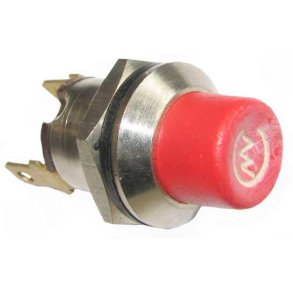 Trykknap R�d M19 St�l