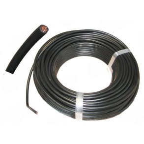 Ledning Enkel 4,5mm (30m rulle) Sort