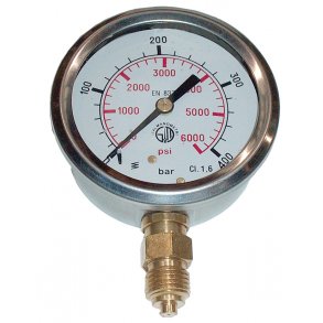 Trykmler PSI glycerinfyldt