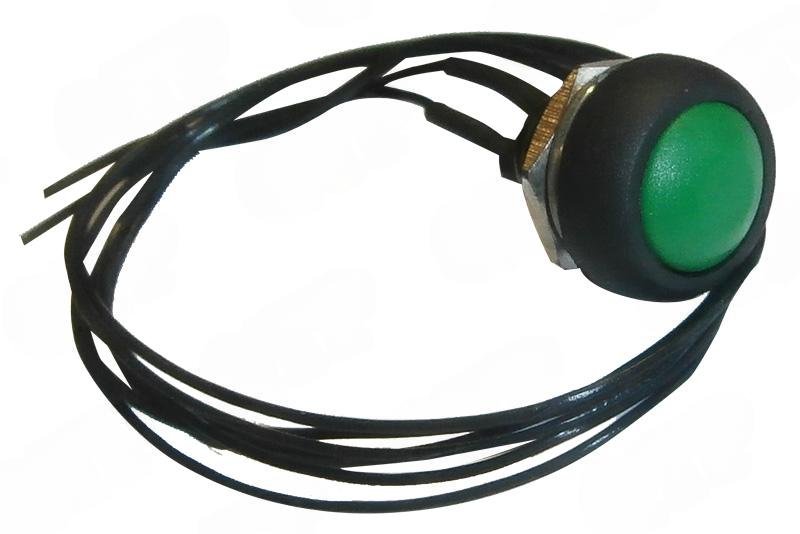 Joystickkontakt Tryk GR�N 13.2mm