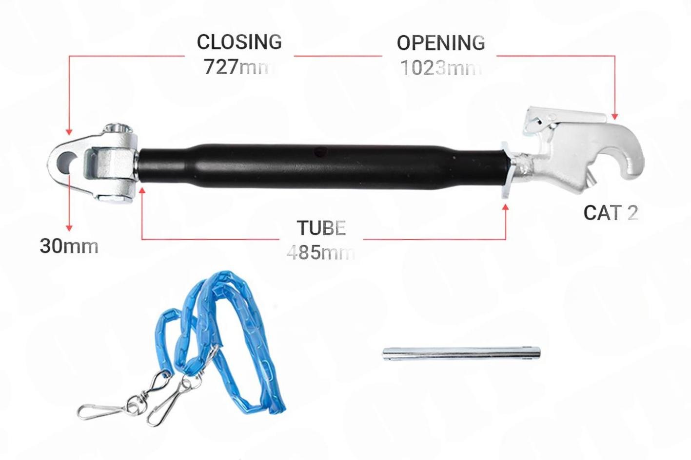 Topled 30mm / 2 Krog 485mm Heavy Duty | KH302485 | S1595
