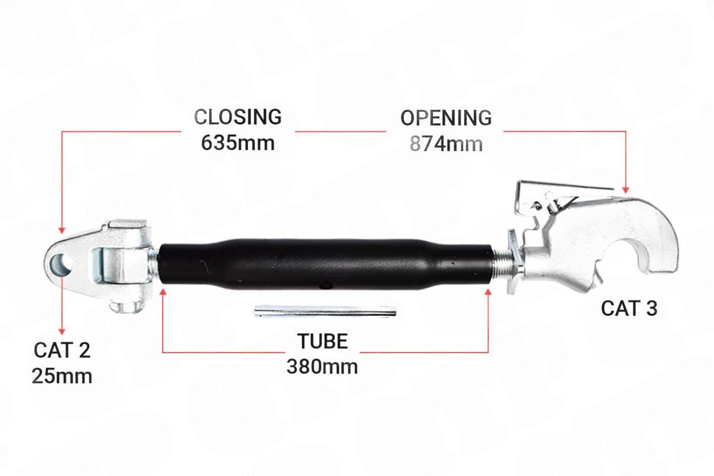 Topled Knogle Kat 2 / 3 Krog 380mm Heavy Duty | S13991 | KH23380