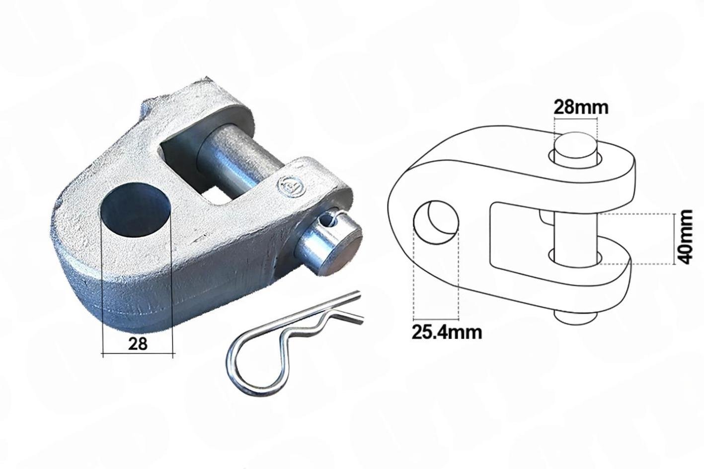 Knutled Hydraulisk �vre L�nk 28mm