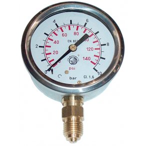 Olietryksinstrument 140 PSI Glycerinfyldt