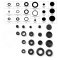 Gummigennemf�ring S�t 125 stk