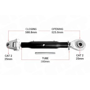 Topstang Cat 2 / 2 Ledkugle 380mm Heavy Duty | KB22380 | S99505