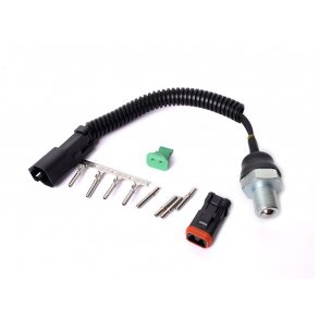 Omkobler for guideskinnens position