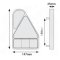 Lampkombination Triangel Slimline Krom LED