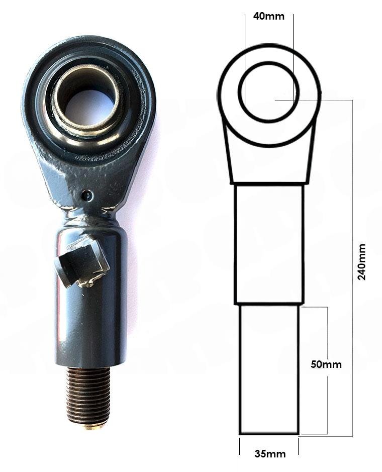 Nivelleringsboksaksel Top Valtra 6200 6300 6400 6600