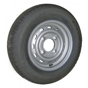 a släpvagnshjultr 165 x 13 däck (4 bultar) 5,5 cirkeldiameter