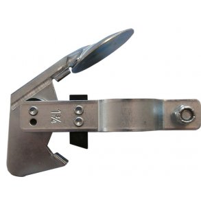 Udstdningsklap  44,45 mm rustfrit stl