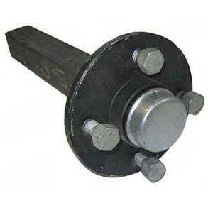 Stubaksel U-bremset 38mm 100PCD