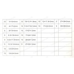 Gummittningsskiver 141 stk..