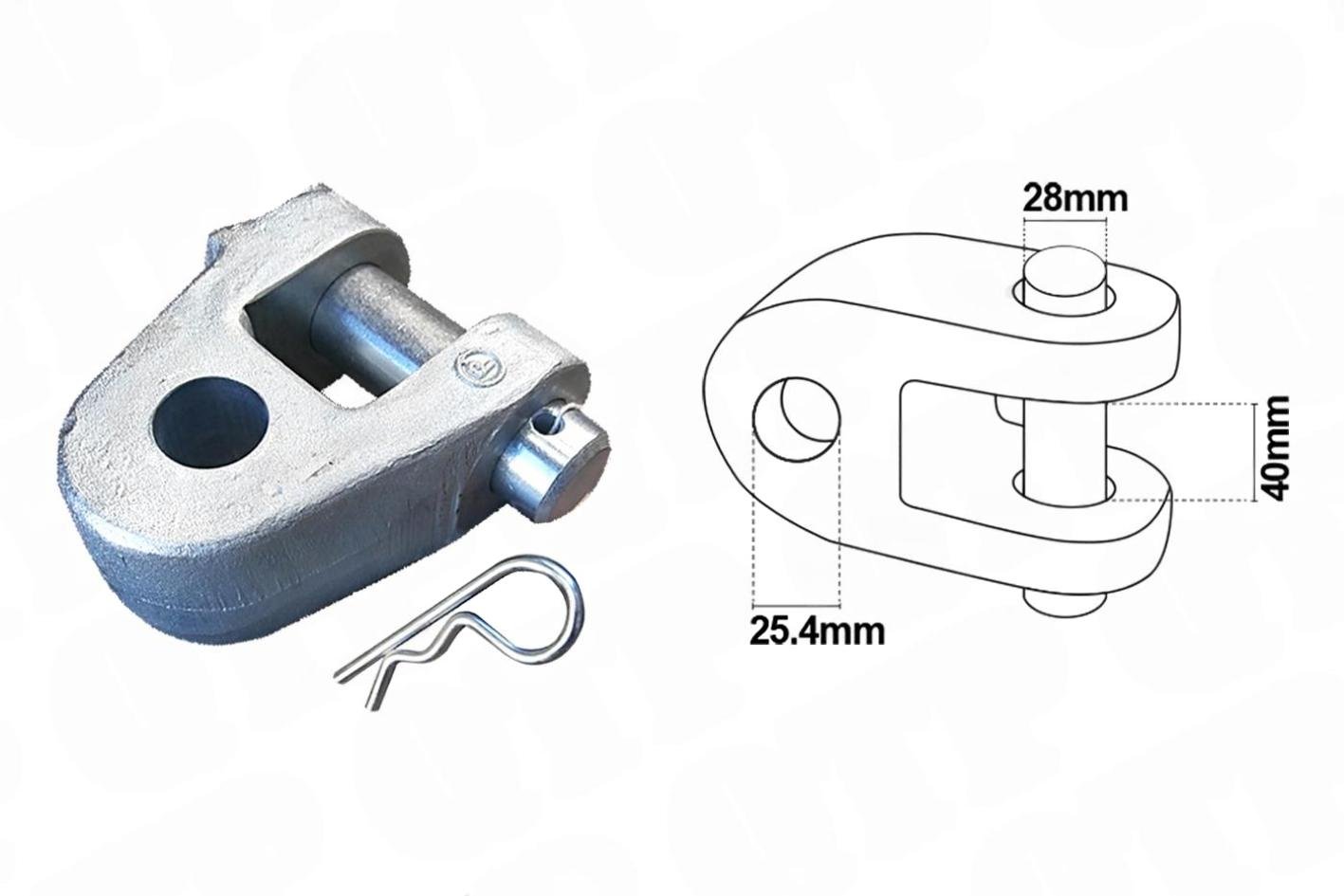 Knutled Hydraulisk �vre L�nk 25mm CAT2
