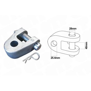 Kugleled Hydraulisk Topstang 25mm CAT2