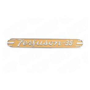 Sideemblem Krom og Guld, MF Ferguson FE35 4cyl