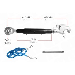 Topstang Cat 3 / 2 Kuglekrog 380mm | BH32380