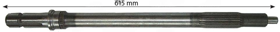 PTO-aksel 390 398 399 540 rpm 6 splines