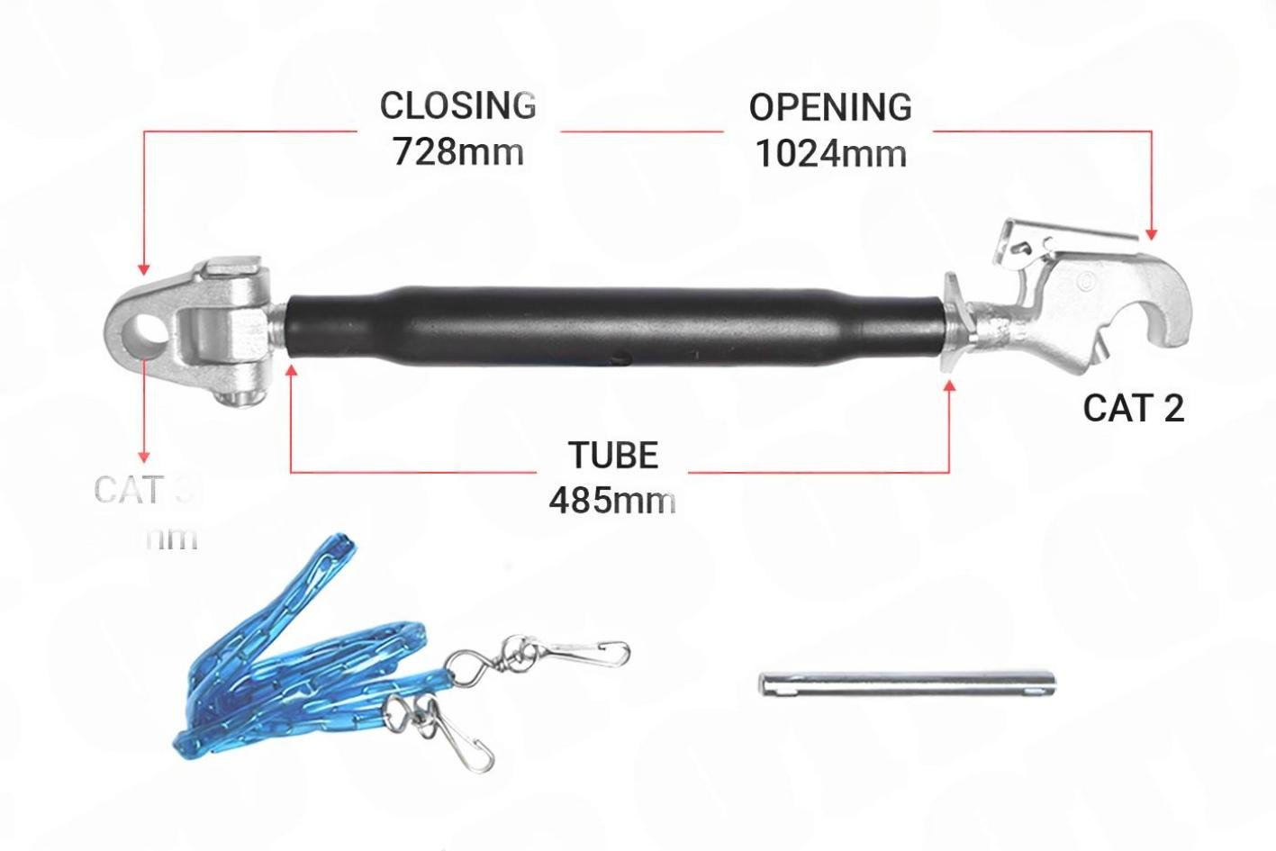 Topled Knogle Kat 3 / 2 Krog 485mm Heavy Duty | S13990 | KH32485