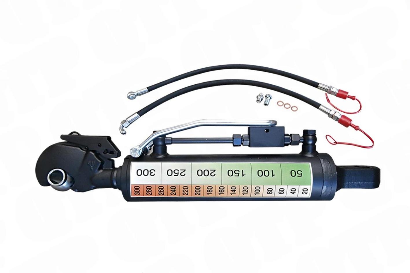 Hydraulisk �vre l�nk krokled Cat 2 Min l�ngd 640mm Max l�ngd 855mm Kolvslag 215mm Cylinder-ID