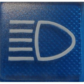 Vippekontakt  for hjt lys - Symbol