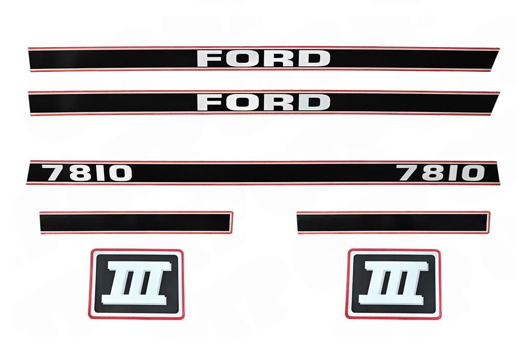 Dekalset Ford 7810 Series 3 R�d & Svart