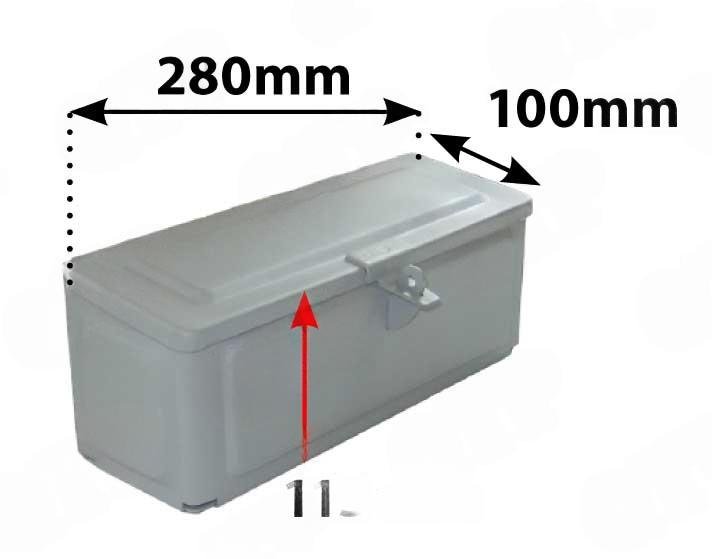 V�rkt�jskasse Lille Gr� (30x11.5x12.5)
