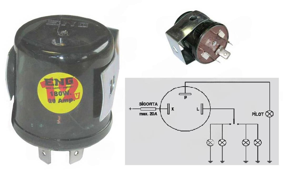 Blinkrel� Justerbar 12V