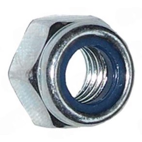 Nyloc-m�trik 3/4' UNC zink og gul