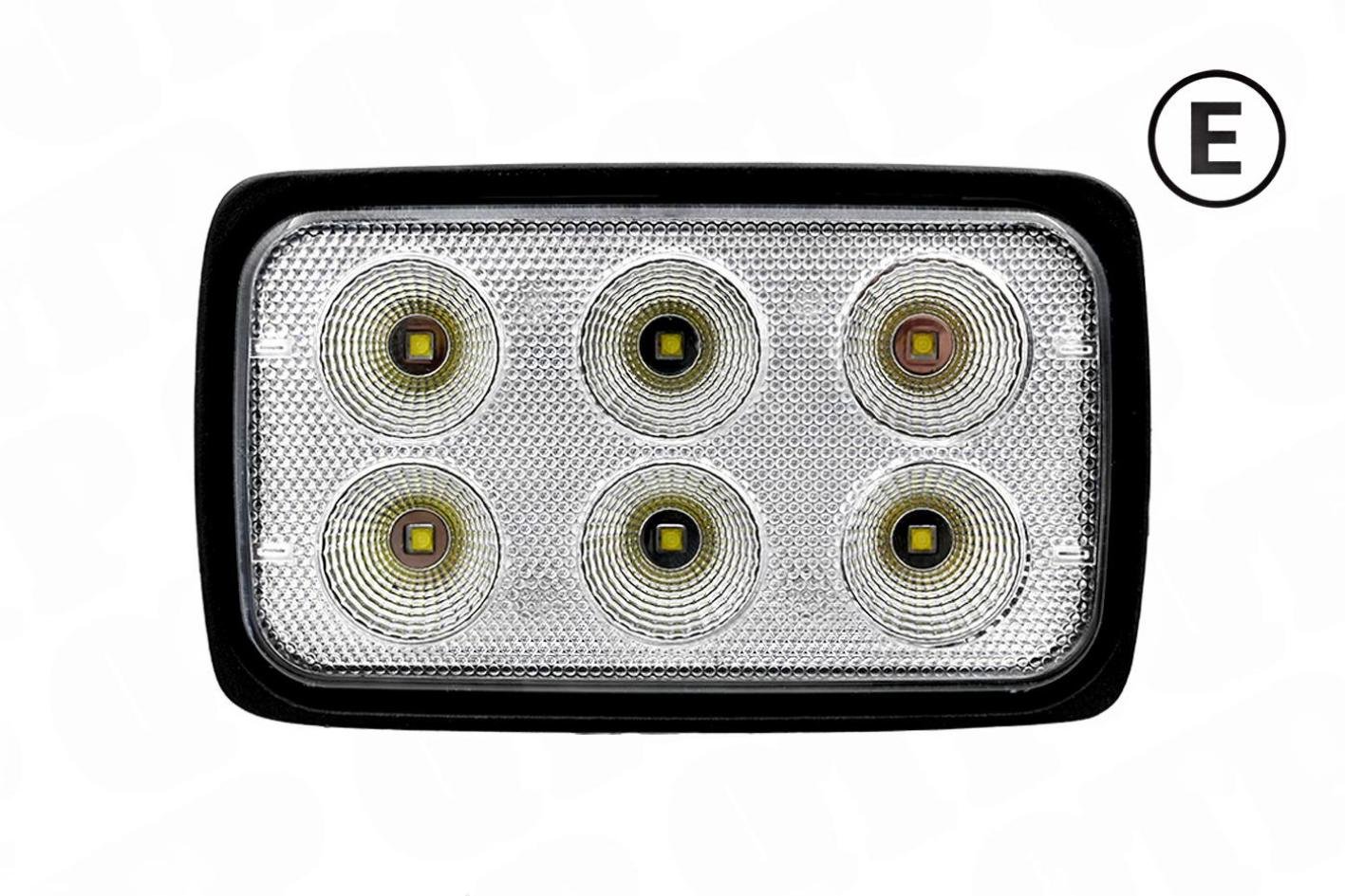 Arbejdslampe 8 LED 24W Flood 1920 Lumen B:90mm H:150mm D:90mm Sidemonteret | 53434 |