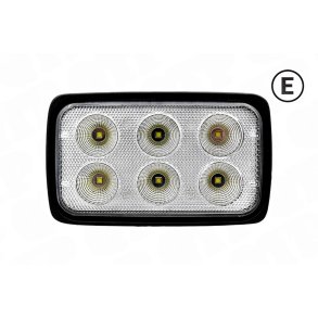 Arbejdslampe 8 LED 24W Flood 1920 Lumen B:90mm H:150mm D:90mm Sidemonteret | 53434 |