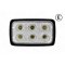 Arbejdslampe 8 LED 24W Flood 1920 Lumen B:90mm H:150mm D:90mm Sidemonteret | 53434 |