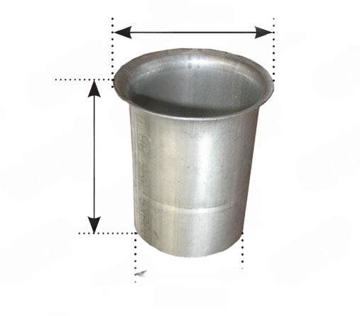 Flange til svejsning i John Deere udst�dningsboks 6810-69