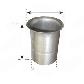 Flange til svejsning i John Deere udst�dningsboks 6810-69