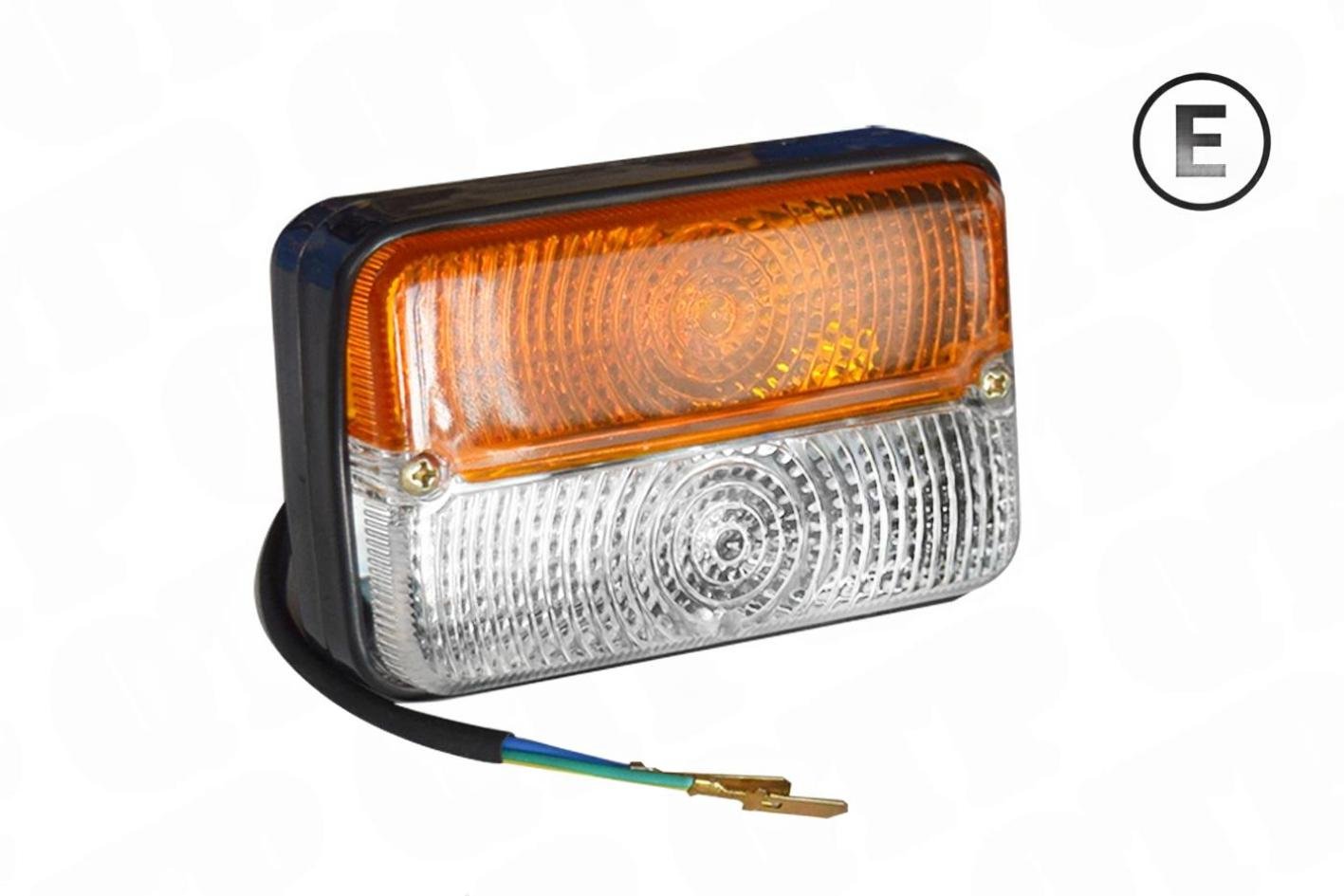 Frontmark�rlygte Sankey Klar & Amber 120mm Lang 80mm H�j 55mm Dyb ** 4165G is Hella **